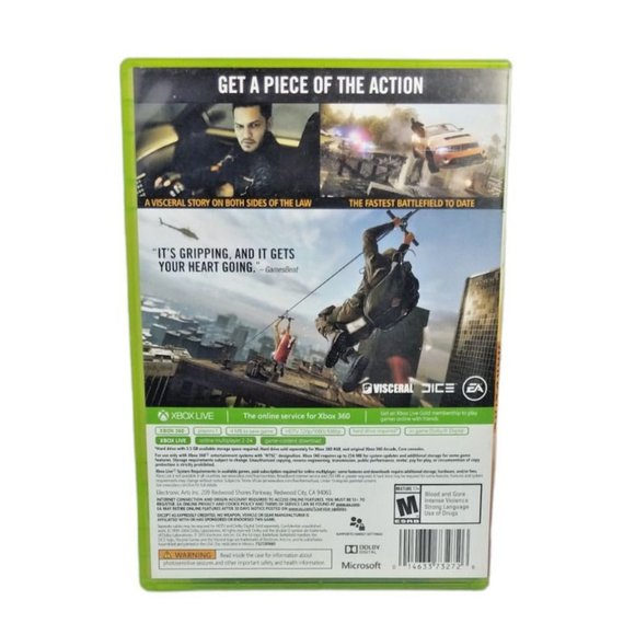 EA Games Battlefield Hardline Microsoft Xbox 360, 2015 Complete - Picture 3 of 3